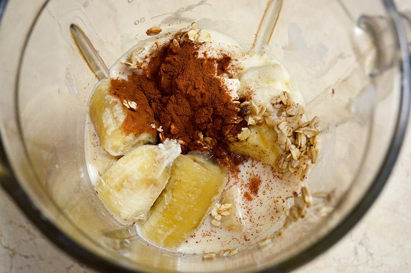 banana oat smoothie how to make