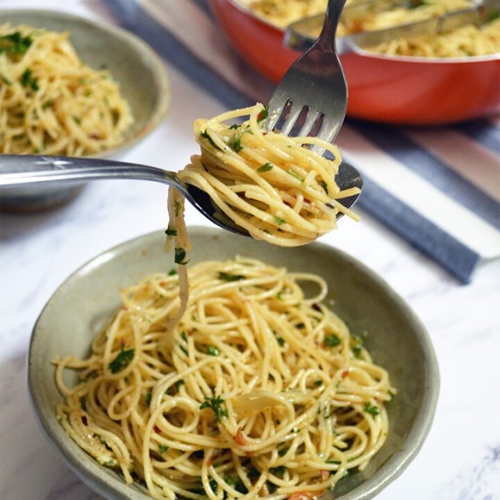 aglio e oilio spaghetti
