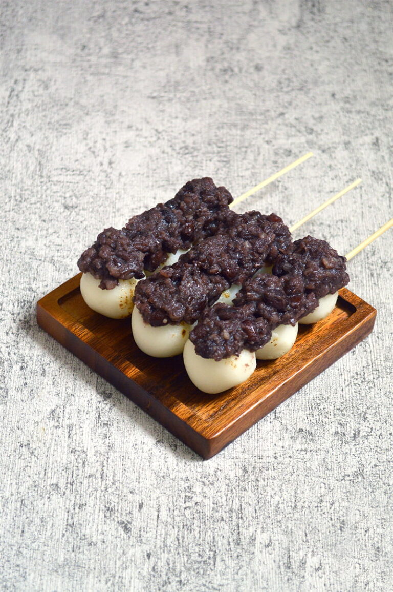 dango with red bean paste