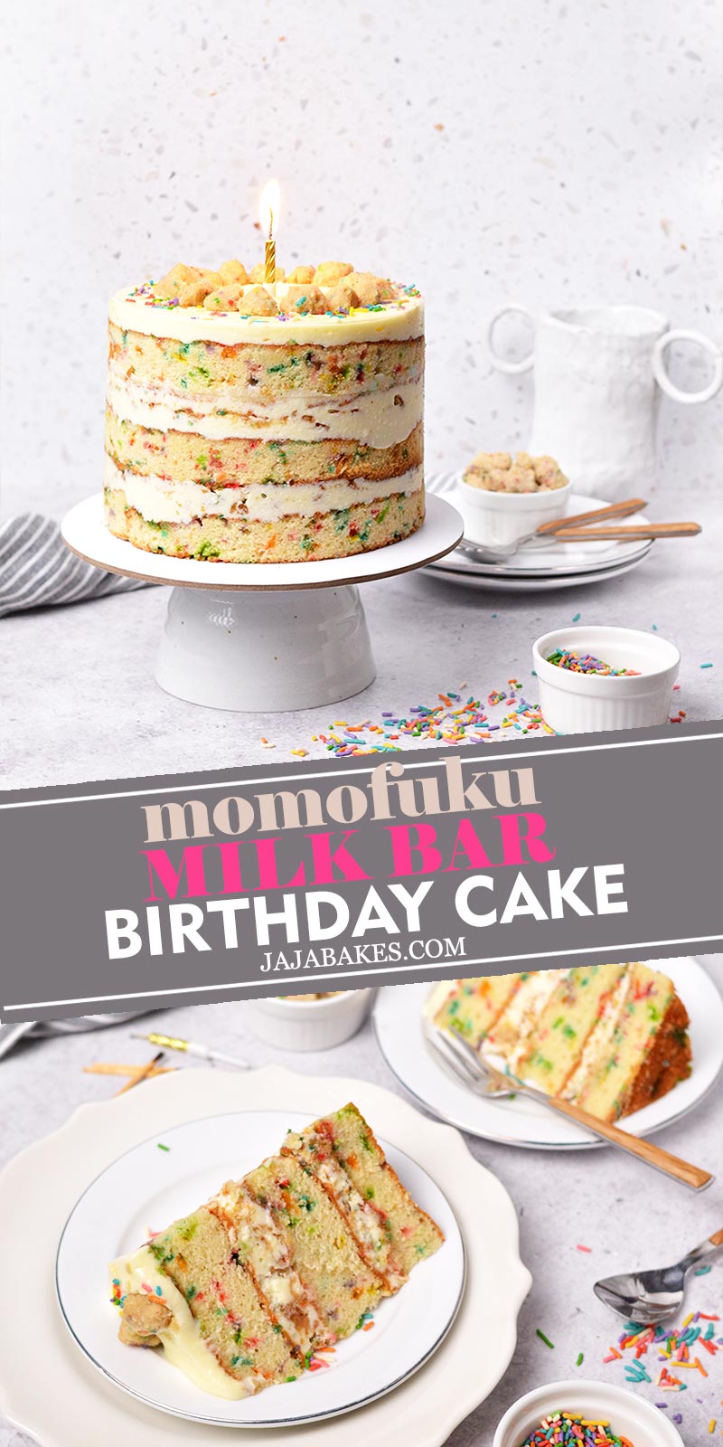 Momofuku Milk Bar Birthday Cake - Jaja Bakes - jajabakes.com