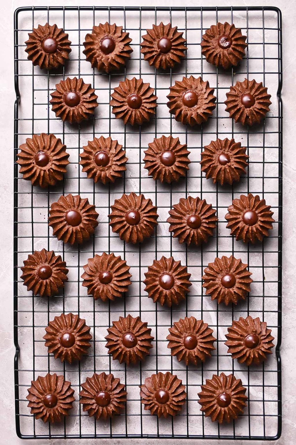 double chocolate butter cookies