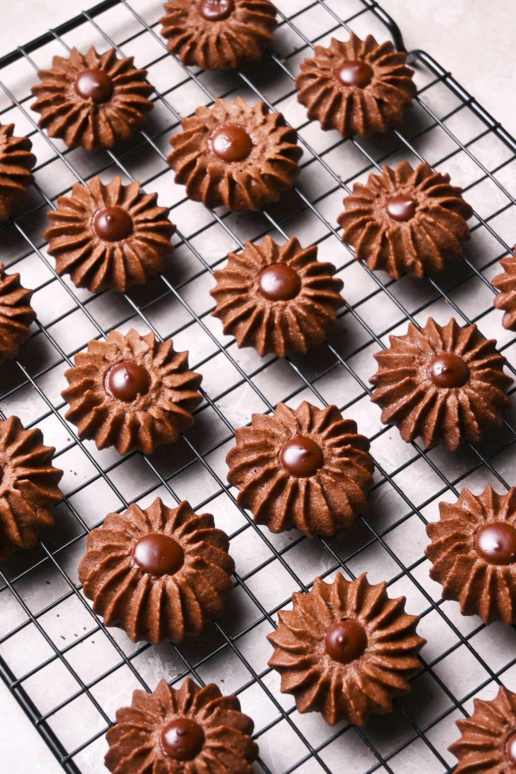 double chocolate butter cookies