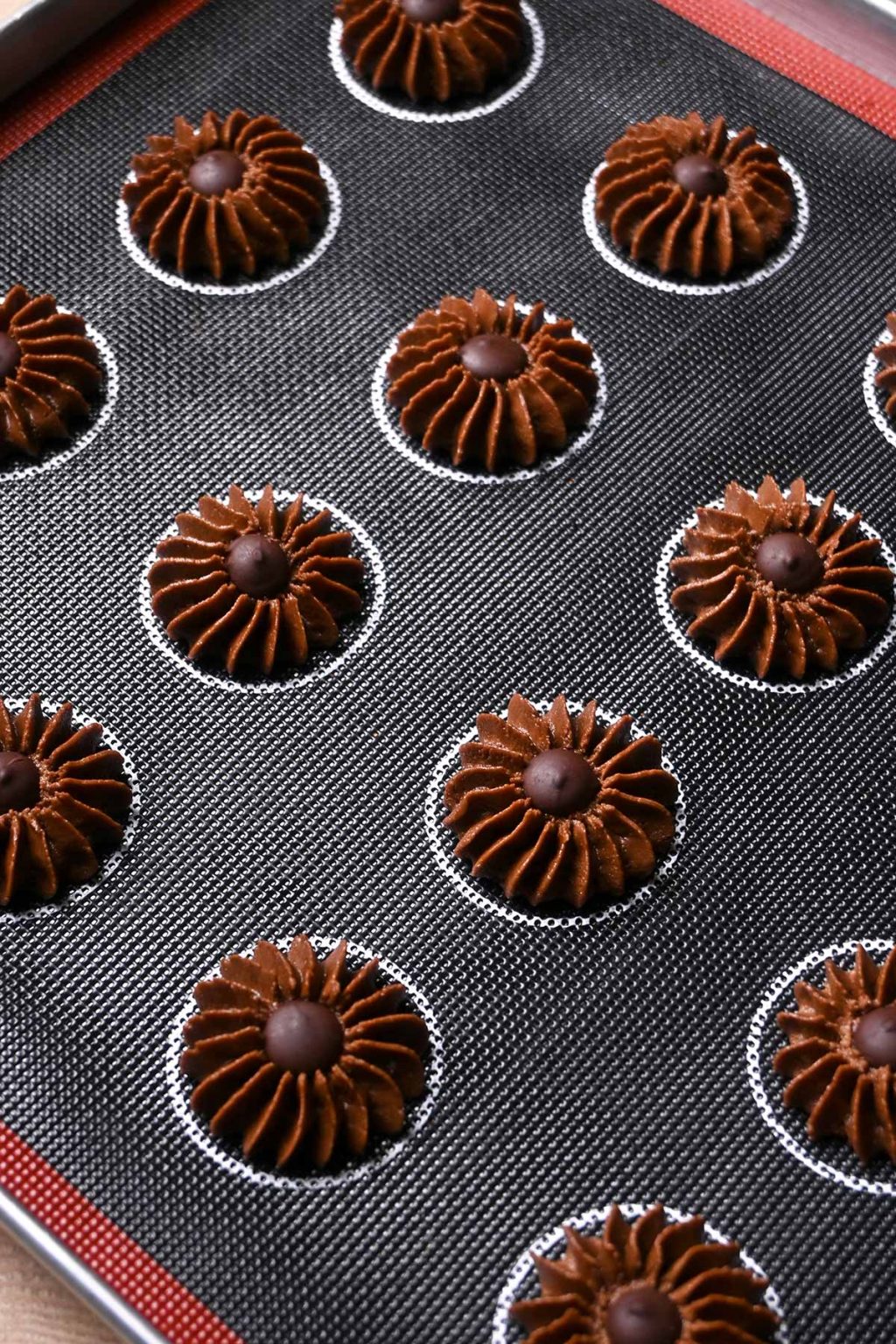 double chocolate butter cookies