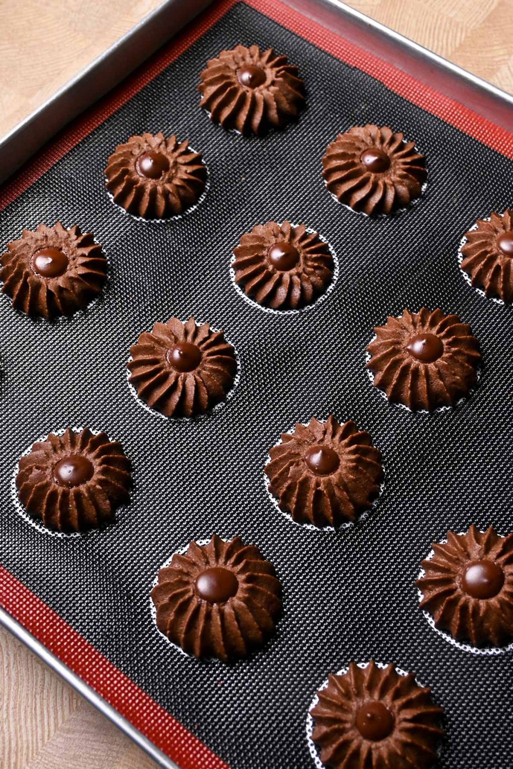 double chocolate butter cookies