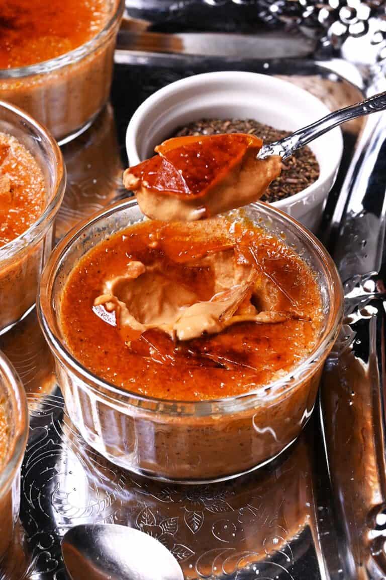 thai tea creme brulee