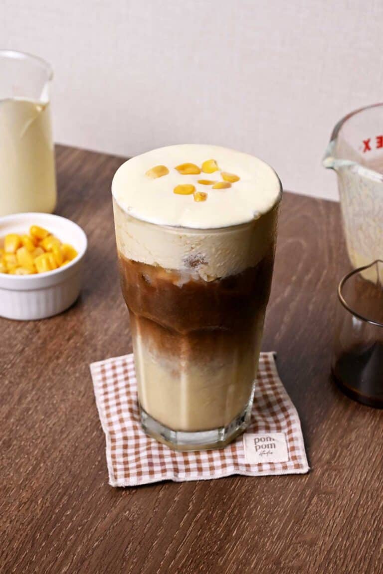 corn cream latte