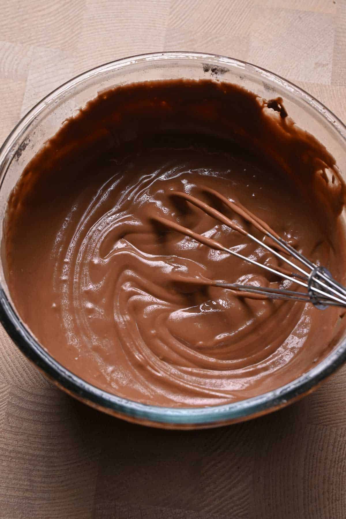 chocolate mochi lava cake batter