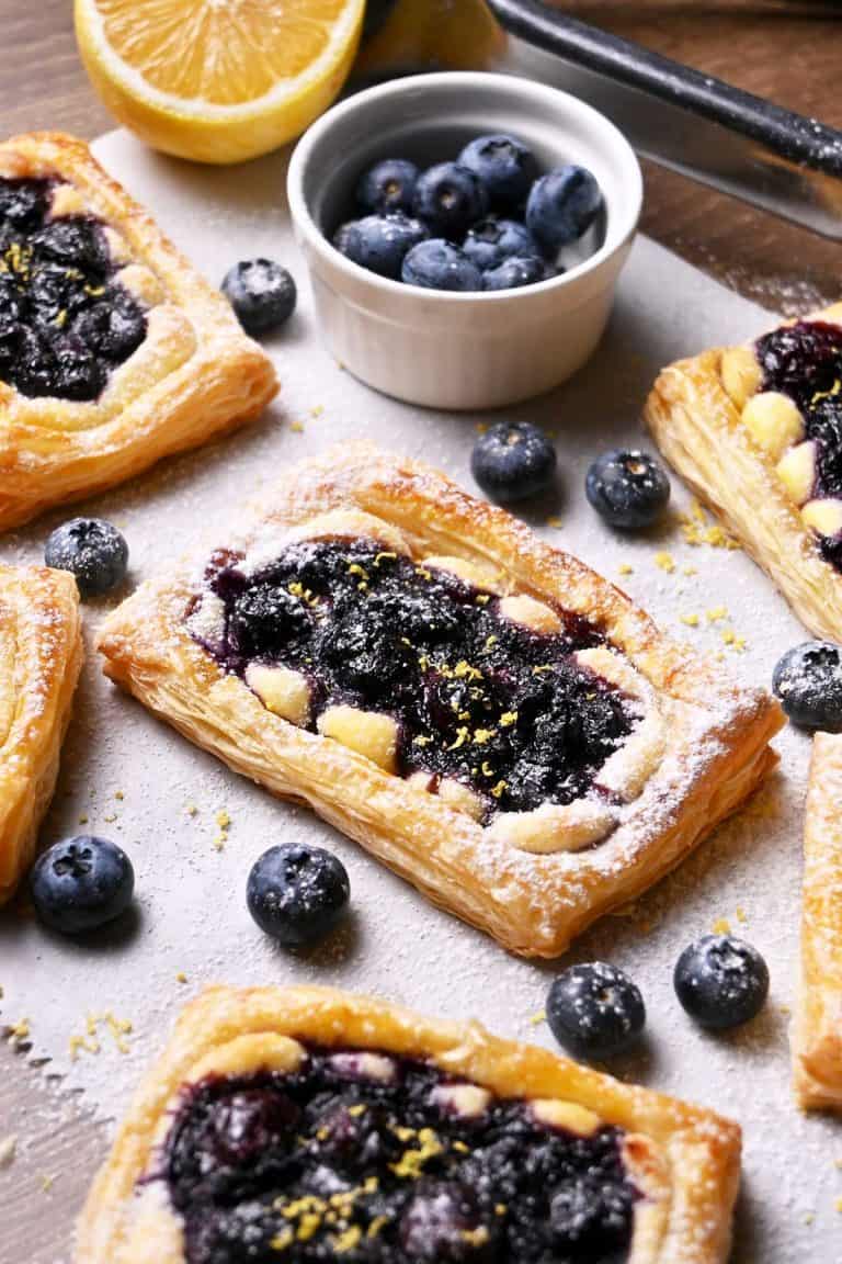 blueberry cream cheese puff pastry