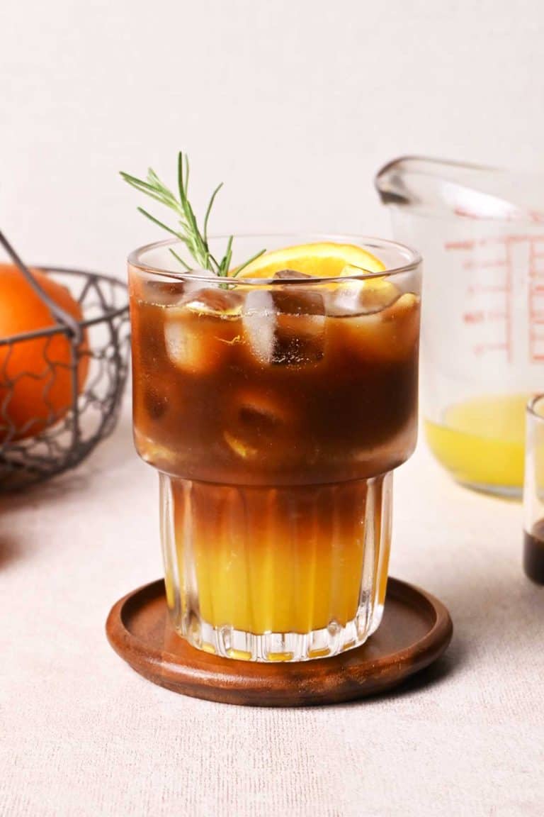 iced orange coffee