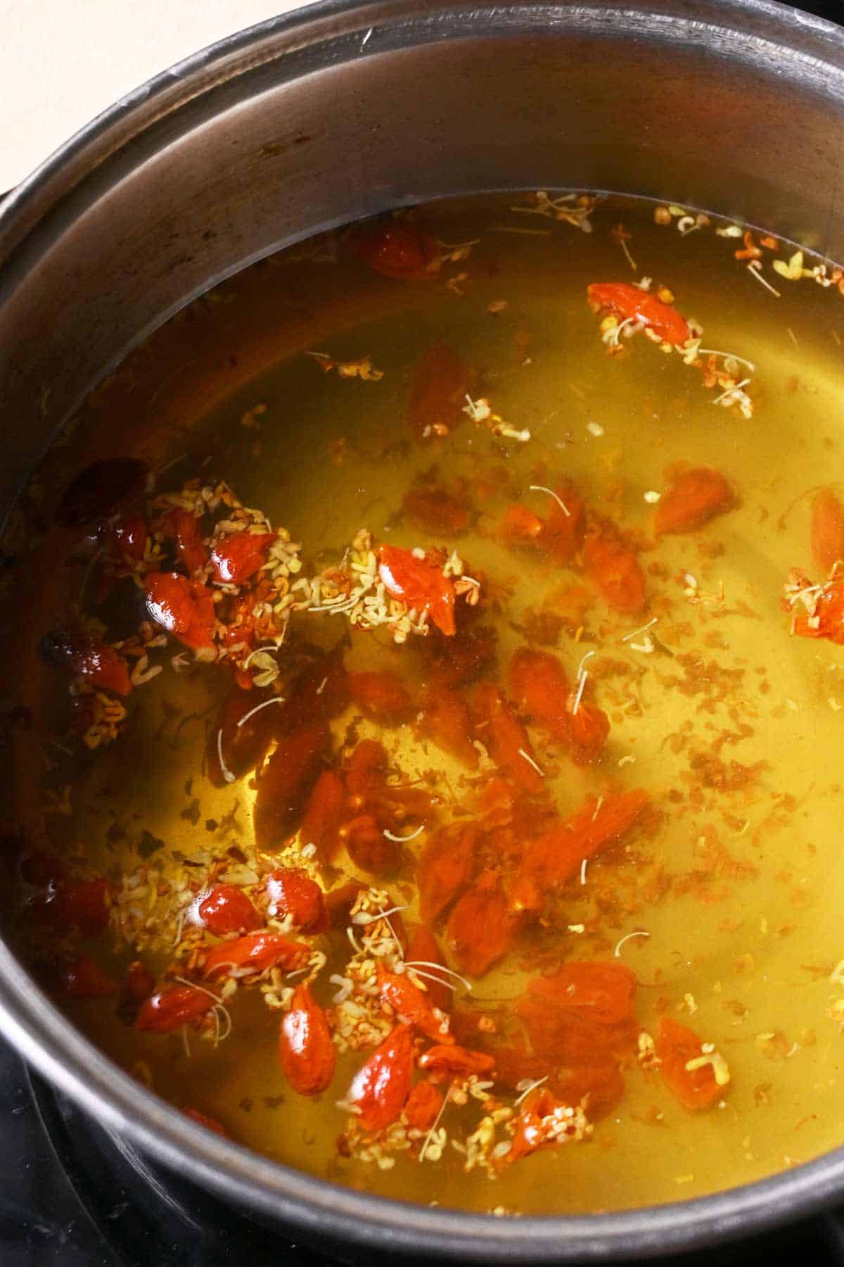 osmanthus goji berry agar jelly