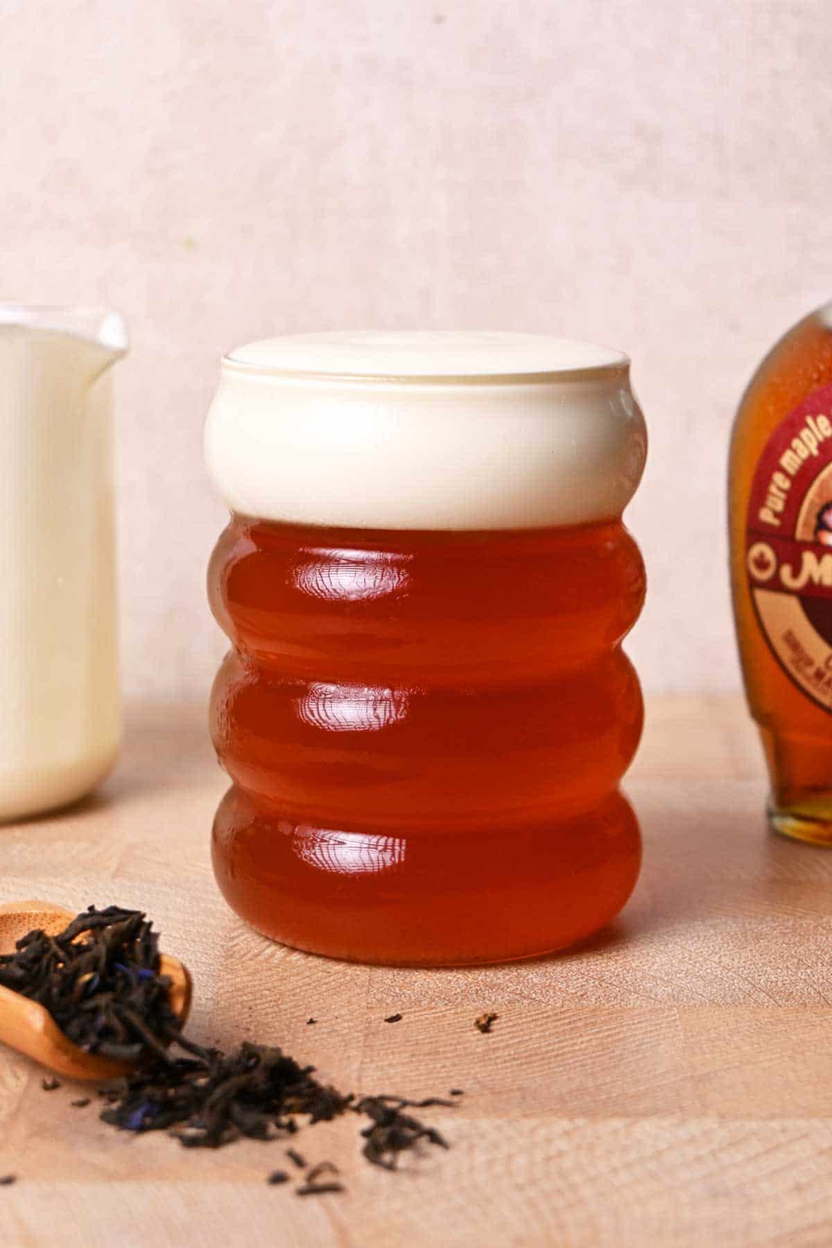 earl grey jelly with maple cream