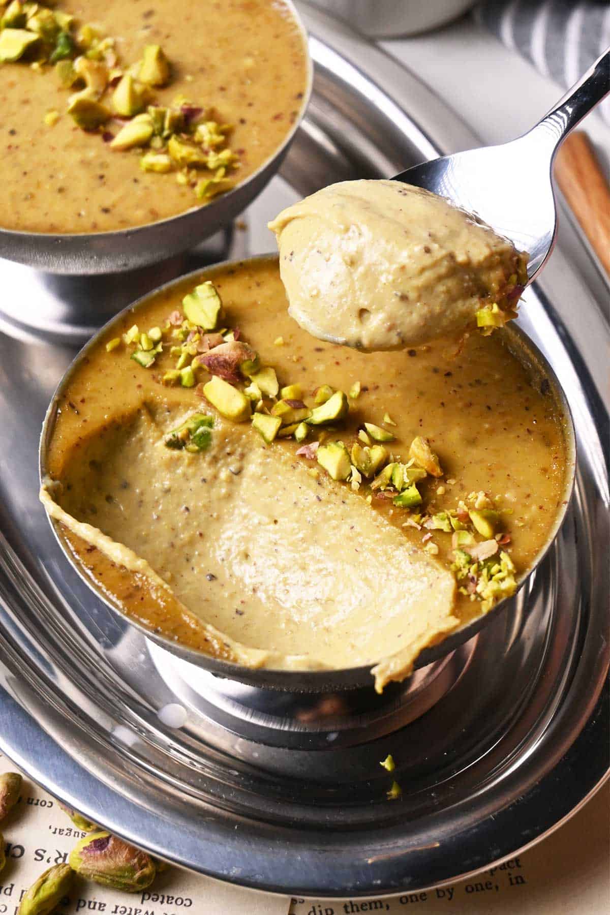 silken tofu pistachio mousse