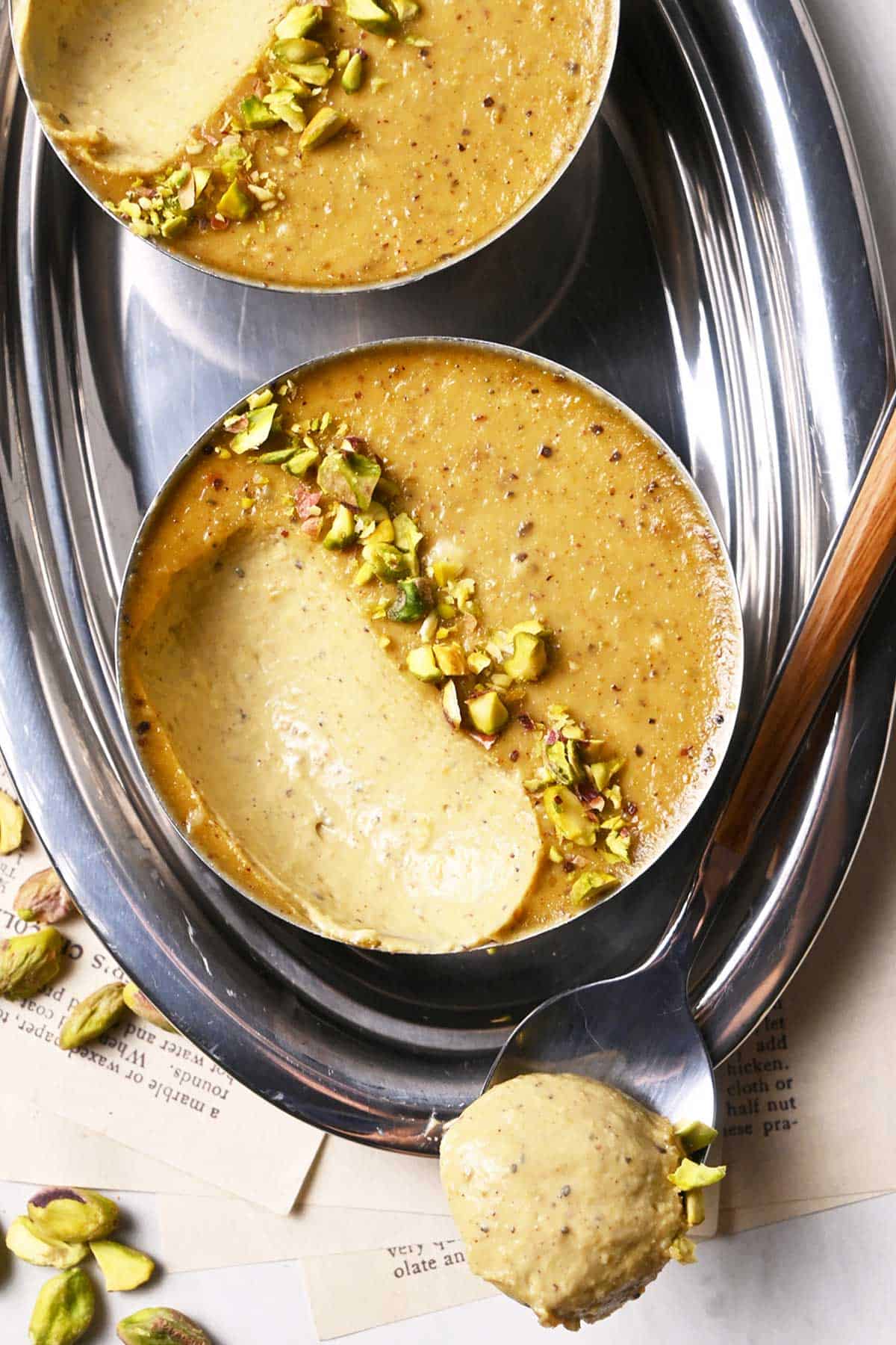 silken tofu pistachio mousse
