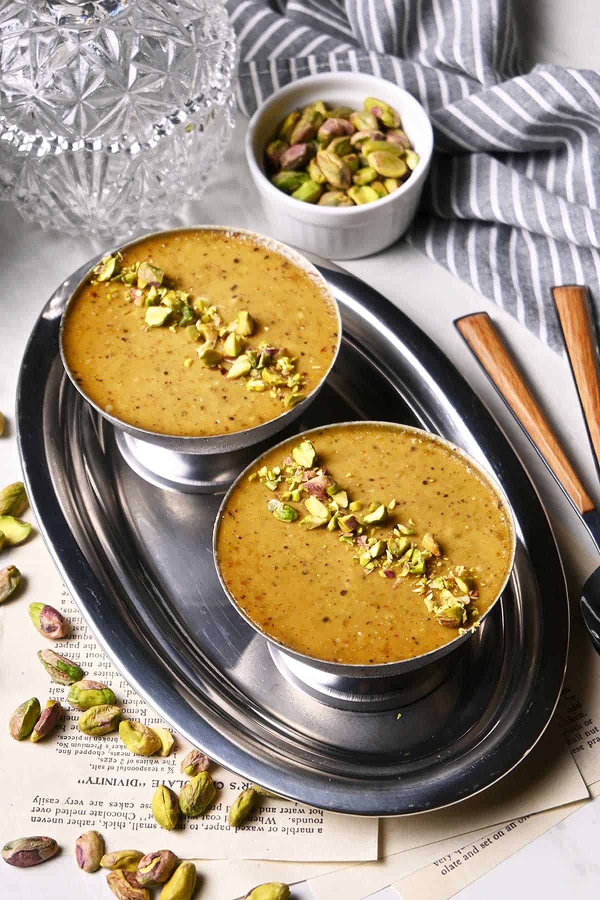silken tofu pistachio mousse