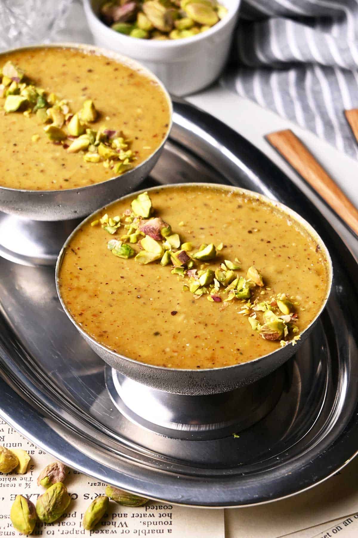 silken tofu pistachio mousse